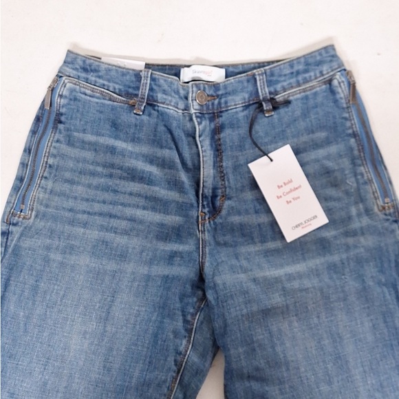 NEW! SkinnyGirl “Cheryl Denim Jogger” Jeans, Mid-Rise Blue - Picture 3 of 11